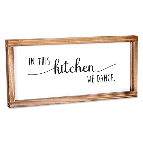 Kitchen Is For Dancing Sign, Farmhouse Kitchen Wall Decor, Rustic Kitchen Wall Decor, Kitchen Is For Dancing, Farmhouse Kitchen Signs, Funny Kitchen Signs, Stencils For Wood Signs, Wall Decor Farmhouse, Wall Decor Kitchen