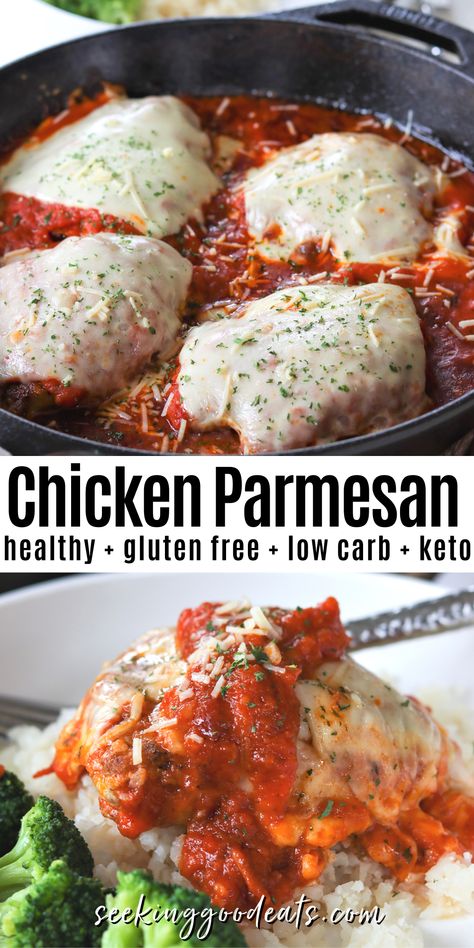 Chicken Parmesan Recipe Healthy, Keto Chicken Parmesan, Chicken Parmesan Recipe Easy, Healthy Chicken Parmesan, Low Calorie Chicken, Chicken Parmesan Recipe, Low Carb Low Fat Recipes, Healthy Remedies, Easy Chicken Breast