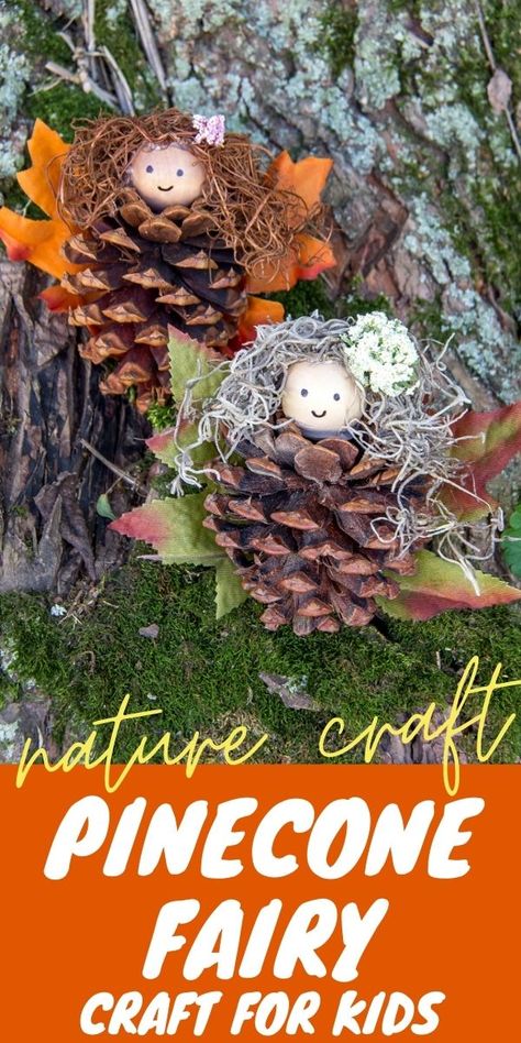 Pinecone Fairies, Pinecone Fairy, Kfc Christmas, Waldorf Activities, Woodland Activities, Nature Crafts For Kids, Camp Themes, Woodland Trail, Snake Crafts