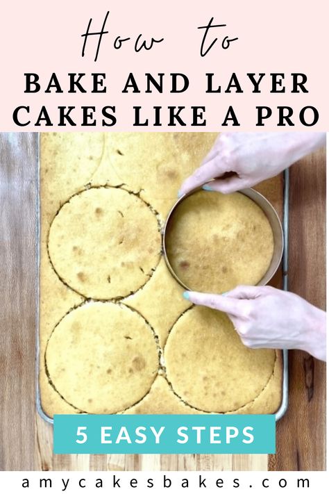 Essen, Layering Cakes, Professional Cake Recipe, Stacking Cakes, Specialty Breads, Cake Rings, Moist Cake Recipe, Baking Secrets, How To Stack Cakes