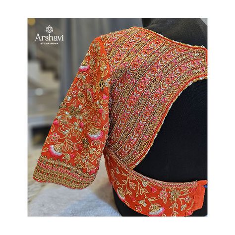 Embark on a journey of timeless elegance with our exclusive designer bridal wear blouse. Witness the delicate artistry of resham hand embroidery, the fine craftsmanship of ek tari zari work, and the grandeur of zardozi pita work. Perfect for brides-to-be and those who seek grace in every step, these handcrafted marvels combine tradition with modern tase. #ArshaviBrShraddha #ArshaviBlouses #BridalBlouses #ZariWork #Resham #designerblouse #southindianfashion #wedmegood #bengaluru #hyderabadblogger Cut Work Maggam Designs, Pita Work, Choli Blouse Design, Blouse Works, Bridal Blouses, Latest Bridal Blouse Designs, Saree Blouse Neck Designs, Cutwork Blouse Designs, Wedding Blouse Designs