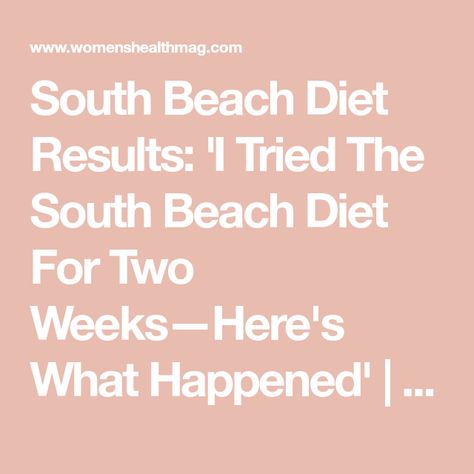 South Beach Diet Phase 1 Recipes, South Beach Diet Phase 1, Sugar Free Dressing, Diet Results, Sugar Free Treats, Healthy Food Menu, Sample Meal Plan, South Beach Diet, Elimination Diet