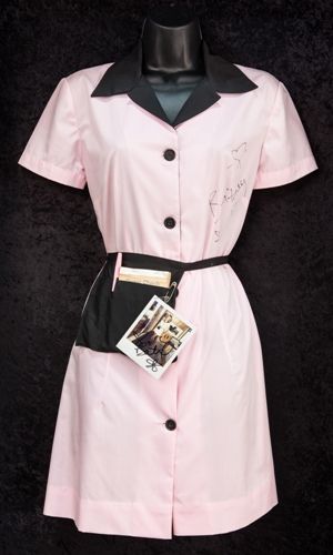 Britney Spears_Pink Waitress Vintage Waitress Outfit, 80s Waitress Outfit, Pink Waitress Uniform, Cafe Uniform Aesthetic, Dawn Waitress, Cute Waitress Outfit, Waitress Uniform Vintage, Diner Layout, Waitress Aesthetic