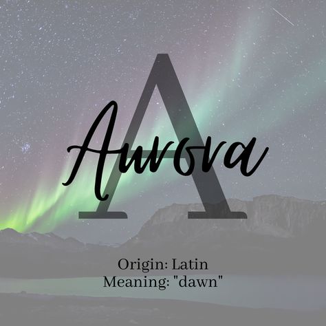 Aurora Meaning, Aurora Name, Ethereal Core, Names With Meaning, Name Plate, Baby Names, Aurora, Meant To Be, How To Plan