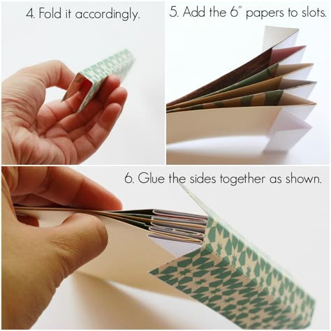 idea for mini album Mini Album Scrap, Maluchy Montessori, Diy Buch, Folding Origami, Mini Albums Scrap, Mini Album Tutorial, Album Diy, Scrap Album, Christmas Albums