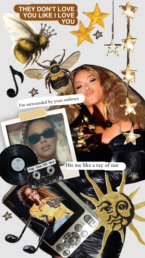 #beyonce #moodboard #vintage #aesthetic #collage Beyonce Bee Outfit, Beyonce Collage, Vintage Aesthetic Collage, Beyonce Concert Outfit, Beyoncé Wallpaper, Beyonce Quotes, Black Girls Luxury Lifestyle, Beyonce Photos, Beyonce Fans