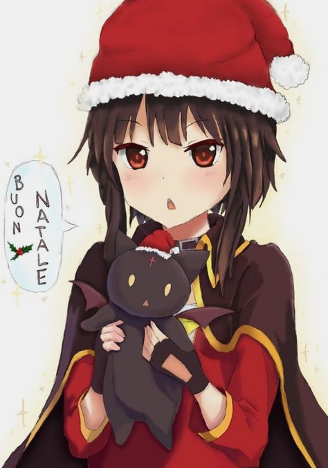 New Year Anime, Christmas Kawaii, Konosuba Wallpaper, Anime Magic, Paisley Park, Anime Christmas, Anime Wallpaper Phone, Christmas Icons, Happy Girl