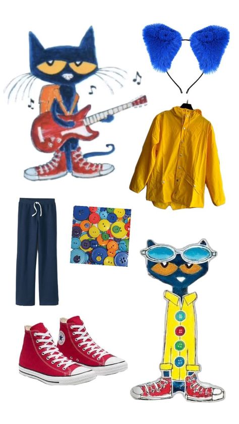 Pete The Cat Costume, Cat Costume, Pete The Cat, Spooky Scary, Cat Costumes, Halloween