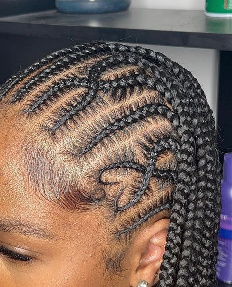 Haircuts For Black Woman, Hairstyles For Wavy Hair, Cornrows Natural Hair, Inspiring Hairstyles, Soft Locs, Short Box Braids Hairstyles, Big Box Braids Hairstyles, Feed In Braids Hairstyles, Quick Natural Hair Styles