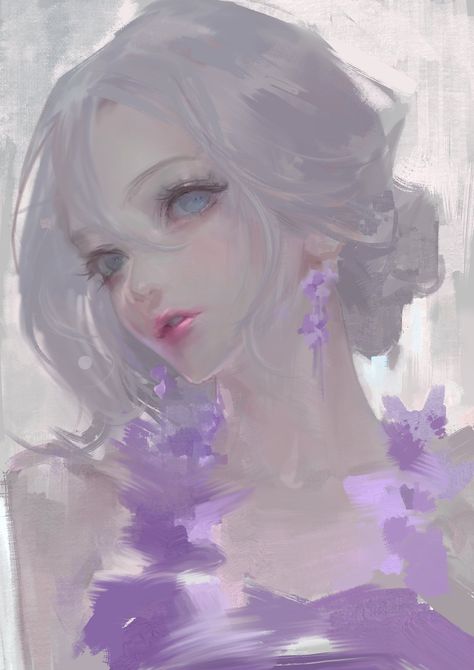 BM on Twitter: "Misty Lilac… " White Haired Woman Art, Misty Lilac, Manga Hair, 캐릭터 드로잉, Realistic Art, Digital Art Girl, White Hair, Manga Girl, 그림 그리기