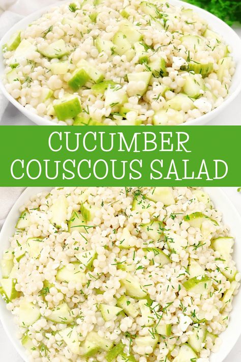 Pearled Couscous Salad, Pearled Couscous, Salad Easy Recipe, Pearl Couscous Recipes, Pearl Couscous Salad, Couscous Salad Recipes, Mediterranean Couscous, Edamame Salad, Vegan Feta Cheese