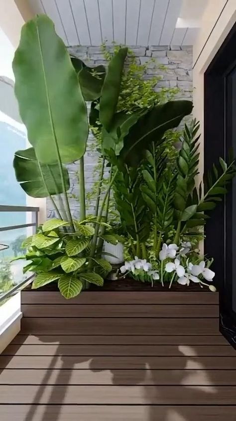 Klein Balkon Decor, Balcon Mic, Tanaman Indoor, Balcony Design Ideas, Small Balcony Garden, Terrace Decor, نباتات منزلية, Small Balcony Design, Apartment Plants