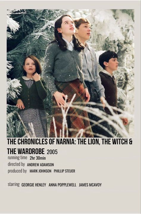 minimal polaroid movie poster for the chronicles of narnia: the lion, the witch and the wardrobe Show Polaroid Poster, Narnia Movies, Winter Movies, Film Polaroid, The Chronicles Of Narnia, Movie Card, Iconic Movie Posters, Film Posters Minimalist, Power Trip