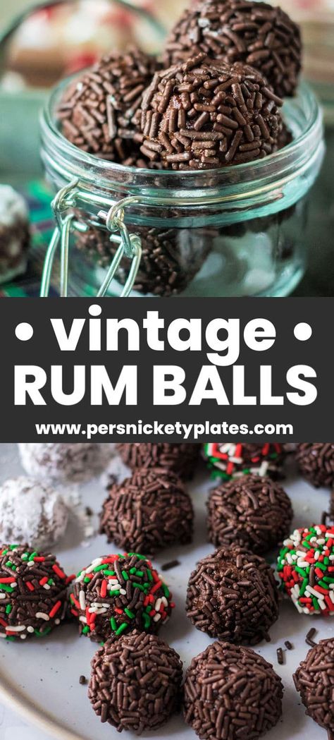 Rum Cookies Christmas, Holiday Rum Balls, Nut Free Rum Balls, Sees Candy Rum Nougat Recipe, Easy Rum Balls Recipe, No Bake Rum Balls Recipe, Boozy Balls Holidays, Pioneer Woman Rum Balls, Cherry Rum Balls