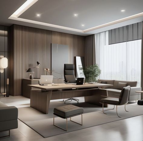 Ceo Office Design Luxury Modern, Office Interior Design Luxury, Bedroom Decor White, Office Cabin Design, Executive Office Design, Small Office Design Interior, Bathroom Aesthetics, Kids Shared Bedroom, Small Office Design