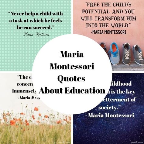 These Maria Montessori quotes about children, education and life will inspire you each day. Maria Montessori is the creator of the Montessori Method and curriculum. Montessori Illustration, Early Education Quotes, Montessori Birthday Celebration, Montessori Birthday, Quotes About Children, Early Childhood Quotes, Maria Montessori Quotes, Quotes Teachers, Montessori Quotes