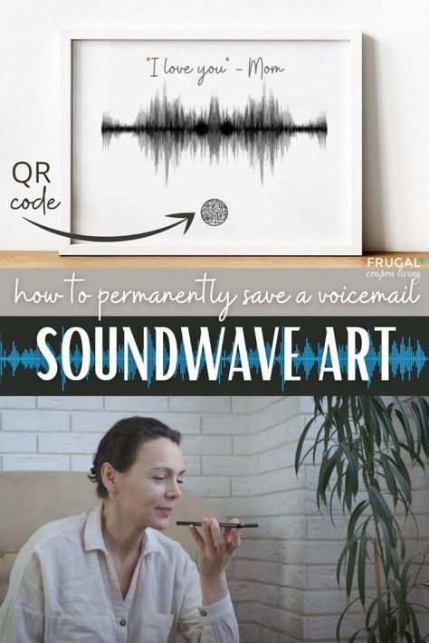 Qr Code Voice Recording, Voice Recording Tattoo, Sound Wave Art Diy, Soundwave Art Diy, Voice Memo Tattoo, Crafts For Loved Ones, Memorial Crafts For Loved Ones, Soundwave Tattoo, Unique 3d Art