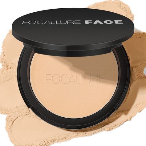 FOCALLURE Flawless Pressed Powder, Control Shine & Smooth Complexion, Pressed Setting Powder Foundation Makeup, Portable Face Powder Compact, Long-Lasting Matte Finish, Beige Cat Eye Gel Polish, Natural Foundation, Eyes Lips Face, Matte Lip Gloss, Compact Powder, Cat Eye Gel, Pigment Eyeshadow, Translucent Powder, Powder Compact