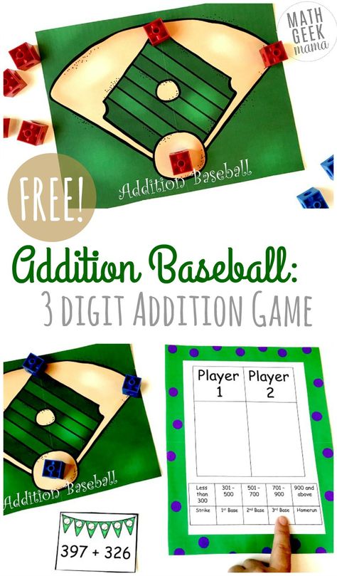 Math Games Addition, Mental Math Games, Easy Math Games, Math Addition Games, Printable Math Games, Addition Games, Math Geek, Kids Math, Math Time