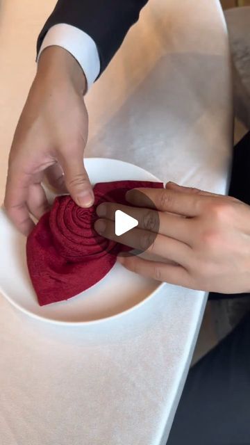 Cloth Napkin Folding With Silverware, Napkins On Table Setting, Serviette Ideas Table Settings, Rose Napkin Fold Tutorials, How To Fold A Napkin Into A Rose, Napkin Folding Ideas Without Ring, Wedding Napkin Folds Ideas, Tea Party Napkin Folding Ideas, How To Fold Napkins Easy