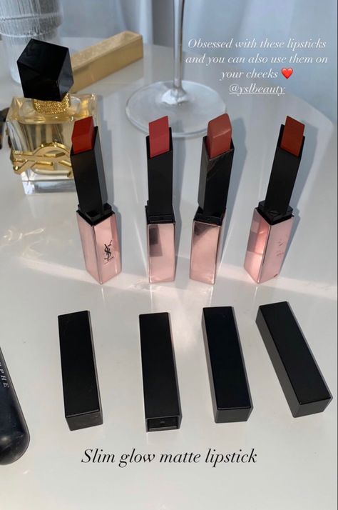 Makeup Gift Ideas, Makeup Ideas Aesthetic, Makeup Ysl, Chanel Eyeshadow, Luxury Gift Ideas, Makeup Luxury, Saint Laurent Makeup, Ysl Lipstick, Ysl Makeup