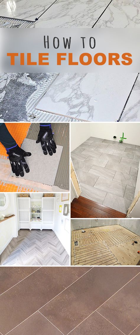 How to Tile Floors! • Learn how to lay tile, different techniques, how to install heated flooring, replace a bad tile and much more! • Lots of great tips and tutorials! Heated Flooring, Crafts Illustration, Tile Floor Diy, How To Tile, How To Lay Tile, Diy Tile, Tile Floors, Heated Floors, Types Of Flooring