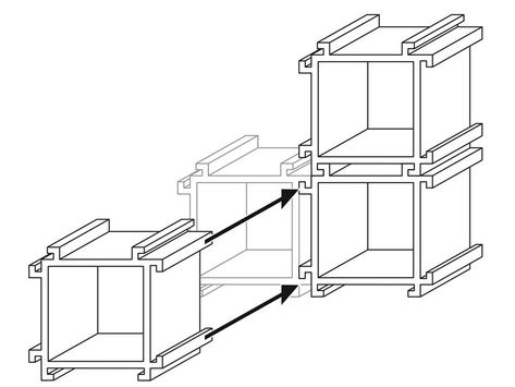 Modular Bookshelf, Modular Furniture Design, Modular Bookshelves, Modular Bookcase, Module Design, Find God, Diy Furniture Cheap, Diy Pallets, Laminate Furniture