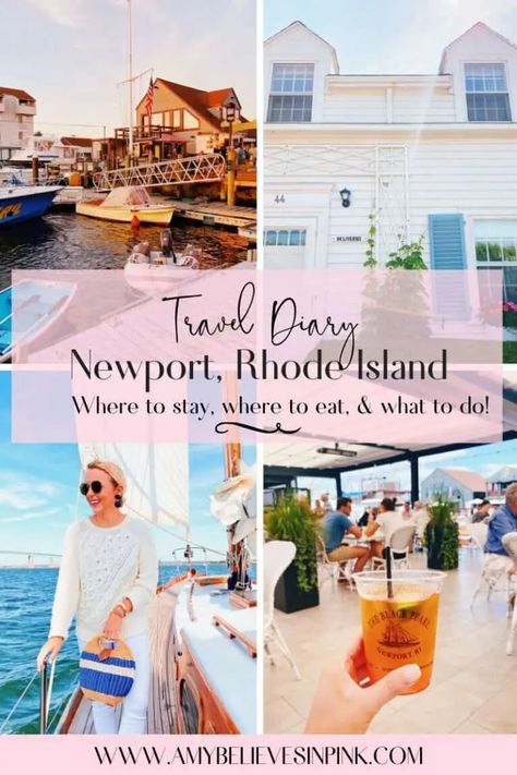 Travel Diary: Newport, Rhode Island - Amy Littleson Newport Rhode Island Bachelorette, Rhode Island Vacation, Vineyard Vacation, Rhode Island Travel, Vacay Ideas, England Trip, East Coast Travel, Paradise Travel, American Summer