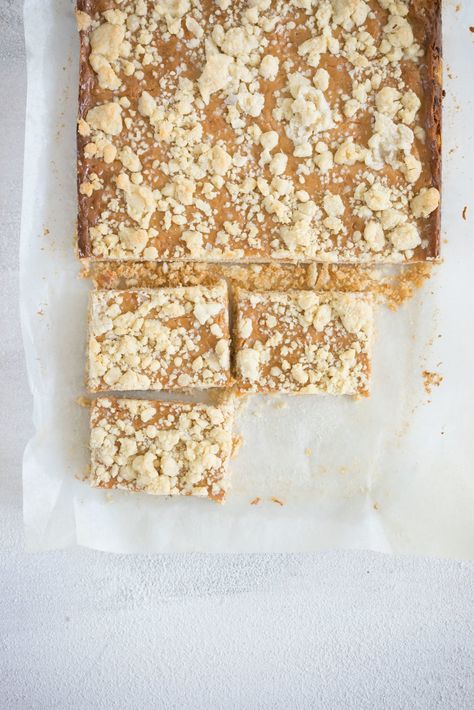 Tan Square (Tan Slice Recipe) - a New Zealand Classic - Cloudy Kitchen Caramel From Condensed Milk, Caramel Bars Recipe, Shortbread Crumble, Cloudy Kitchen, Cupcake Recipes From Scratch, Tan Square, Recipes From Scratch, Grandmothers Kitchen, Cupcakes Recipes