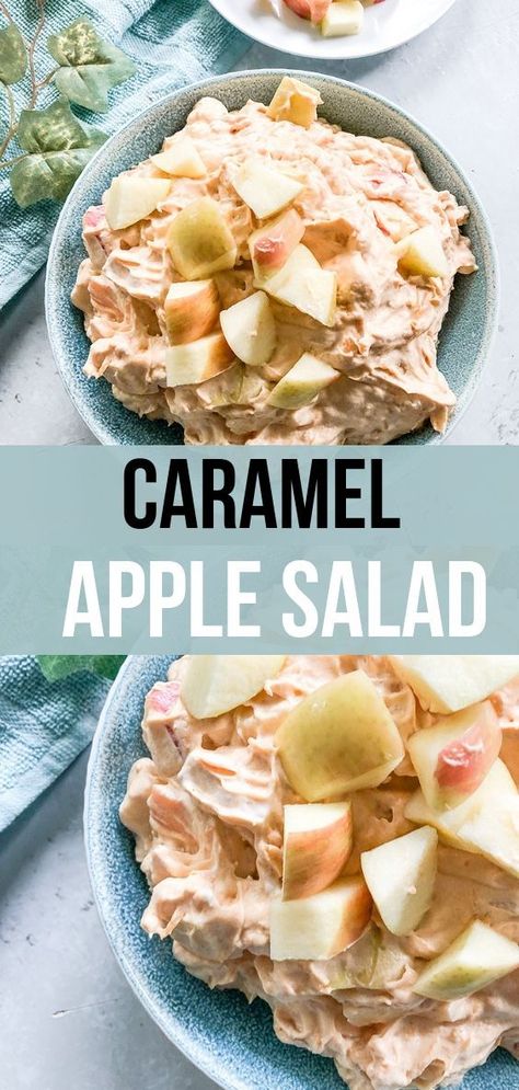 Caramel Apple Salad Recipe, Snickers Caramel Apple Salad, Taffy Apple Salad, Weight Watchers Salad, Caramel Apple Salad, Apple Salad Recipe, Snicker Apple Salad, Snickers Salad, Recipe Diaries