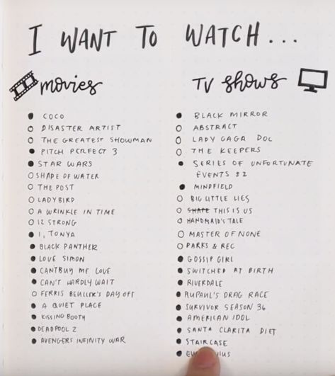 Some cool stuff to watch out@ shubhamvaidya62@SV622 Bullet Journal Netflix, Stuff To Watch, Notesbog Design, Bucket List Movie, List Of Tv Shows, Netflix Movie List, Disney Movies List, Netflix Movies To Watch, To Watch