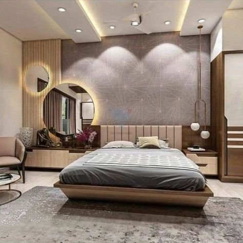 Bedroom designs ✨️👌 . . . . . . #bedroomdecor #bedroomdesign #bedroominterior #bedroomdecoration #homedesignsdworld #reeelitfeelit #bedroomgoals #interiordecoratingideas #explorepage #interiordesign #fypシ゚viralシ2024fyp #beforeandafter #foodreview #parisolympics2024 #glowingskin #quickhairstyles #chinesefood Bed Back Mirror Design, Bed With Mirror Headboard, Bed Design With Mirror, Bed Design With Dressing Table, Bed Panelling Modern, Bed With Dressing Table, Bed Base Design, Bed Back Paneling Design, Rectangular Bedroom Ideas