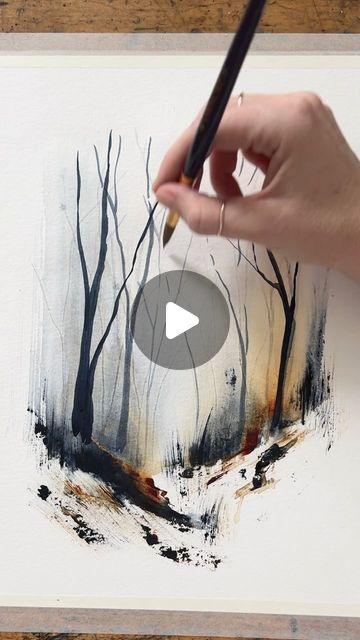 Type Of Painting, Dyi Art, Watercolor Art Landscape, Watercolor Paintings Nature, Art Demo, Watercolor Painting Techniques, Watercolor Art Lessons, Pencil And Paper, Art How