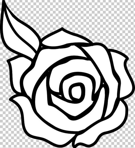 Simple Rose Drawing Outline, Rose Stencil Templates, Rose Outline Drawing, Easy Mosaic, Rose Template, Rose Outline, Minimalist Tattoo Ideas, Rose Stencil, Skull Coloring Pages