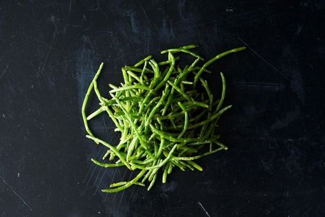 http://food52.com/blog/6985-sea-beans-the-salty-succulent Sea Asparagus, Sea Beans, Aquascape Design, Free Bed, Coastal City, Green Veggies, Mary Mary, Healing Plants, Wild Edibles