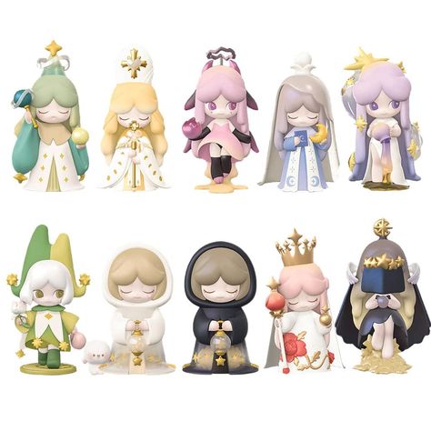 PRICES MAY VARY. 【BEEMAI】This series has 8 regular figures, 1 special color edition (The Hermit), and 1 hidden edition (Astrologer). 【About Size】The height of each kawaii figure is about 3.9 inches. All figures are hand-painted with lots of details. 【About Usage】A perfect gift for age 15+. Good for decoration at home, inside cars or in offices. A piece-of-art expressing feelings and emotions. Great for sharing with family and friends. 【About Random】NOTE: each blind box is randomly arranged. You Cute Figures, Ghost Bear, Art Toys Design, Kawaii Toys, Collectible Toys, Cute Kawaii Drawings, Mascot Design, Blind Box, Designer Toys