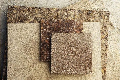 Affordable building materials from recycled agricultural waste materials eco Modern Eco Friendly Home, Sustainable Building Materials, Material Board, Natural Building, Retail Store Design, Retail Design Blog, Eco Design, Materials And Textures, House Materials