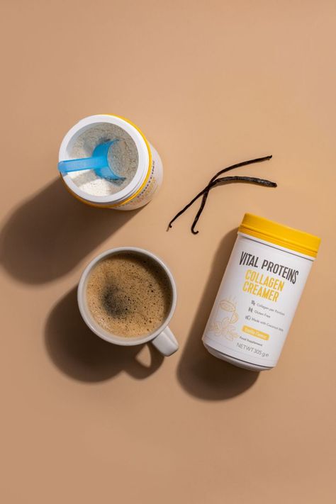 Take your coffee to the next level with our Coconut flavour Collagen Creamer! Collagen Coffee, Coffee Creamers, Vital Proteins, Coffee Creamer, Mocha, Vitamins, Vanilla, Coconut, Diet