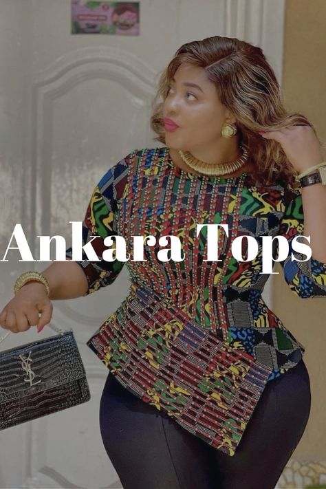 ankara tops Trendy Ankara Tops For Jeans, African Tops For Women Classy With Jeans, Ankara Jacket Styles For Ladies, Classy Ankara Tops, African Blouses With Jeans, Simple Ankara Tops With Jeans, Cute Ankara Tops, African Tops For Women Classy, Ankara Blouse Styles For Jeans