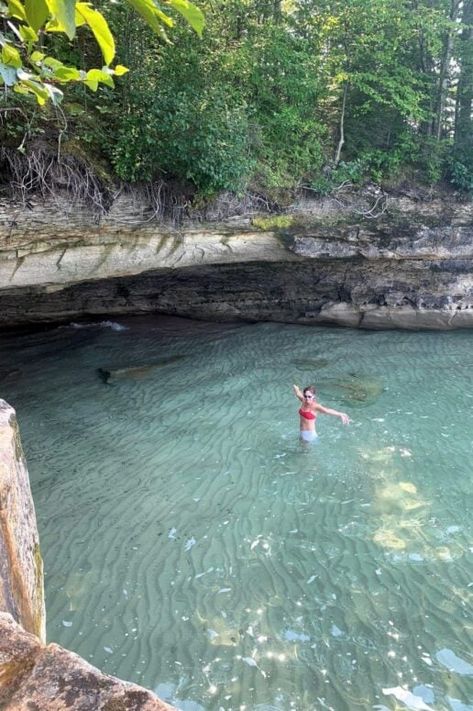 8 Lesser-Known Michigan Beaches You Need to Explore Cabin Coffee, Michigan Camping, Michigan Adventures, Pictured Rocks, Pictured Rocks National Lakeshore, Michigan Road Trip, Michigan Summer, Road Trip Places, Michigan Vacations