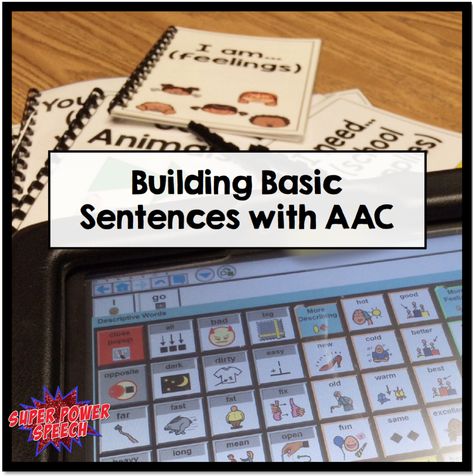 Aac Activities Speech Therapy, Speech Therapy Gifts, Build Sentences, Aac Activities, Augmentative Communication, Core Words, Core Vocabulary, School Slp, Speech Path