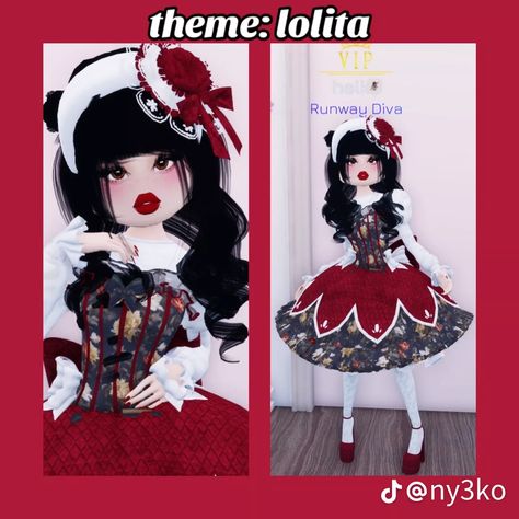 theme: Lolita placed 8th Lolíta Outfit Dress To Impress, Lolíta Dress To Impress, Dress To Impress Historical Figures, Misunderstood Dress To Impress, Time Traveler Dress To Impress, Orange Paper Craft, Roblox Houses, Paper Craft Easy, Duo Dress