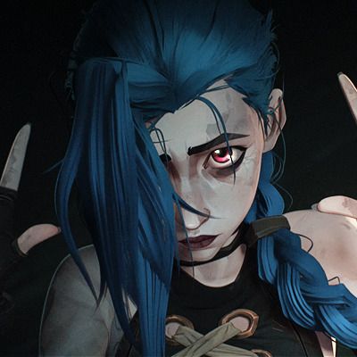 Jinx - Arcane Icons @PERCYPHNE on twitter Please... | Výtvarné Reference, Jinx League Of Legends, League Of Legends Characters, Poses References, Lol League Of Legends, Blue Hair, League Of Legends, Anime Character, Art Inspo