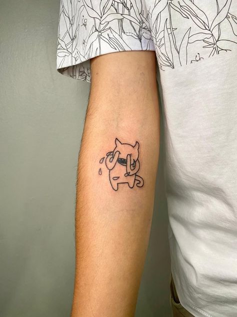 Radiohead Tattoo Amnesiac Minotaur Radiohead Minotaur Tattoo, Radiohead Tattoo Ok Computer, Amnesiac Tattoo, The Strokes Tattoo Ideas, Radiohead Minotaur, Weird Fishes Radiohead Tattoo, Radio Head Tattoo, Slowdive Tattoo, Radiohead Tattoo Ideas