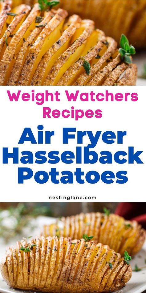 Air Fryer Hasselback Potatoes, Weight Watchers Sides, Weight Watchers Food Points, Easy Grilled Chicken, Hasselback Potatoes, Recipes Air Fryer, Healthy Side Dish, Vegetable Side Dishes Recipes, Potato Recipes Side Dishes