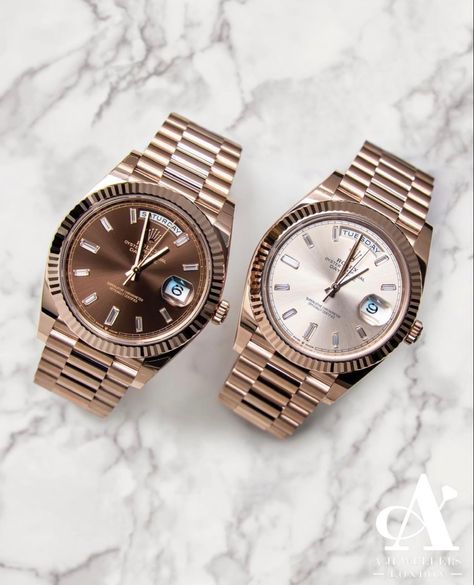 Rolex Day Date Rose Gold, Richard Mille Watches Men, Vintage Cartier Watch, Cartier Watches Mens, Mens Designer Watches, Fancy Watches, Diamond Baguette, Rolex Watches For Men, Premium Watches