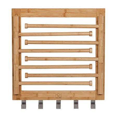 Laundry Inspiration, Wall Drying Rack, Wall Mounted Clothes Drying Rack, Wall Mounted Drying Rack, Bamboo Construction, Folding Walls, Drying Rack Laundry, Organization Products, Laundry Drying