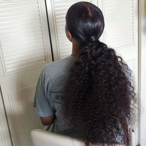 Ponytail Black Women, Low Ponytail Hairstyles, Pony Hairstyles, Weave Ponytail Hairstyles, Black Ponytail Hairstyles, Hot Hair Colors, Easy Hairstyles For Medium Hair, Hair Ponytail Styles, Sleek Ponytail