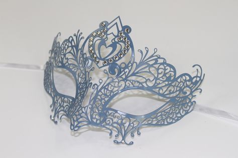 Light Blue Masquerade Mask Laser Cut with White Rhinestones Venetian Masquerade Mask Phantom of the Opera Inspired Unisex Mardi Gras Light Blue Masquerade Mask, Blue Masquerade Mask, Mask Outfit, Masquerade Outfit, Prom Themes, Venetian Masquerade Masks, Ball Mask, Venetian Masquerade, Mask Masquerade