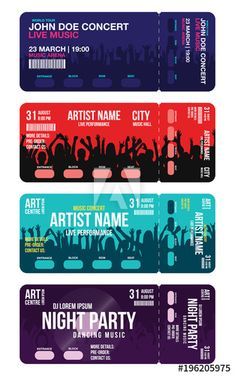 Festival Ticket Design, Concert Ticket Template Free, Concert Ticket Design, Ticket Mockup, Ticket Design Template, Festival Ticket, Ticket Template Free, Event Ticket Template, Concert Ticket Template